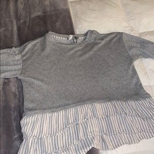 Sweater baby doll blouse